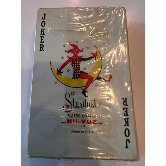 Vintage Vantage Joker Playing Cards by Stardust, Made In U.S.A. Plastic Coated - Picture 3 of 6
